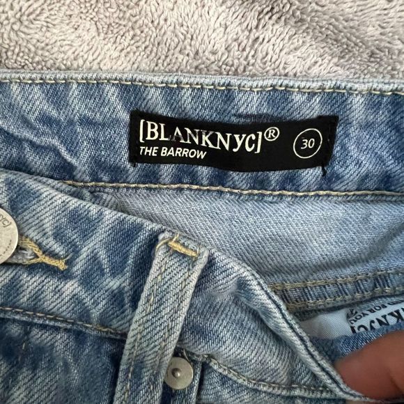 NWT BLANKNYC Barrow High Waist‎ Cutoff Denim Shorts in Read My Lips (30) - Picture 7 of 9